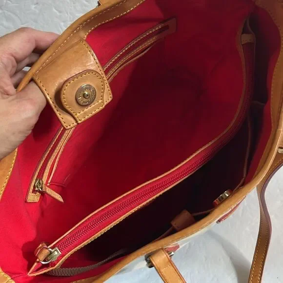 Dooney & Bourke Beige/Navy shoulder bag - Picture 8 of 16